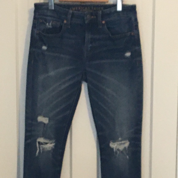 Jeans American Eagle Distressed Extreme Stretch Denim - Picture 1 of 9